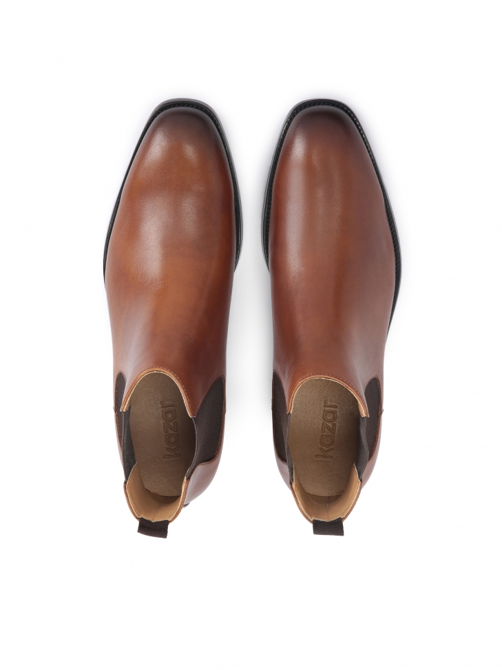 Ponadczasowe brązowe sztyblety męskie z naturalnej skóry