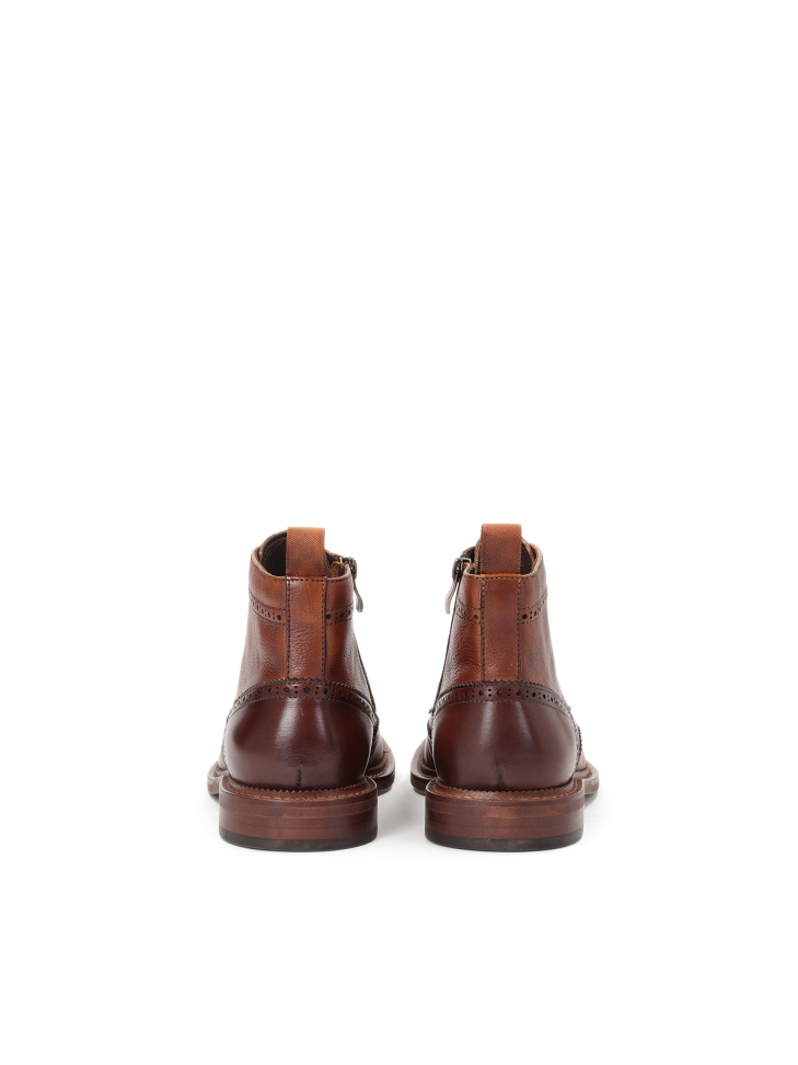 Brązowe trzewiki męskie