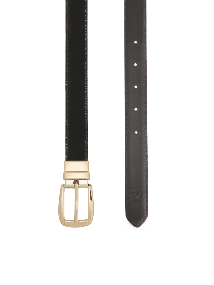 Czarny dwustronny pasek