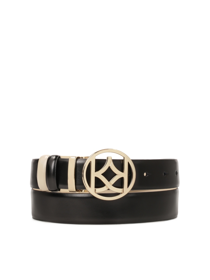 Dwustronny skórzany pasek