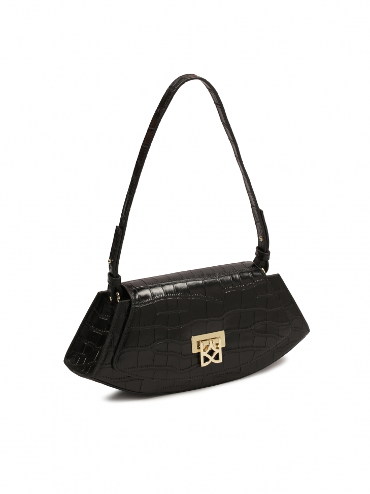 Sztywna torebka na ramię półksiężyc