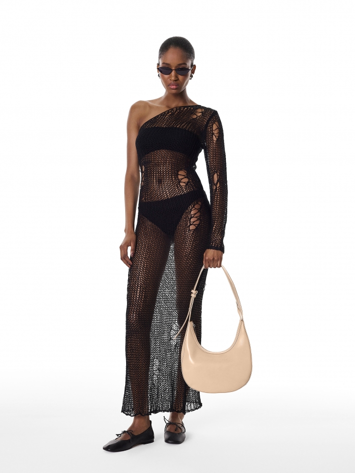 Beżowa torebka z uchwytem na ramię