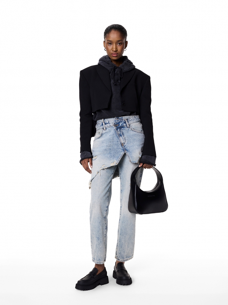 Skórzane półbuty na traktorowej podeszwie