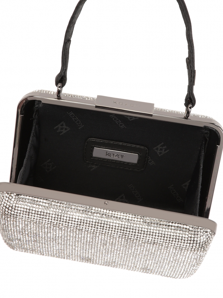 Wieczorowa kopertówka zdobiona yształkami