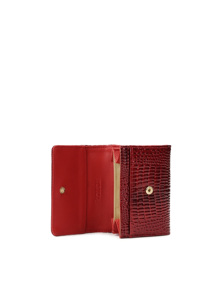 Czerwony portfel damski