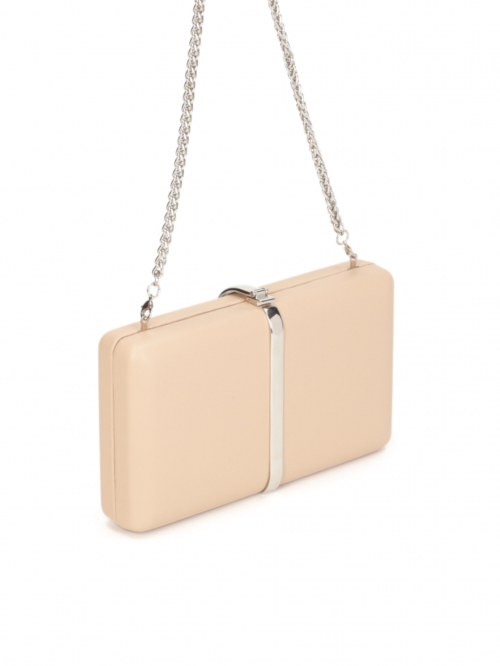 Beżowa kopertówka damska