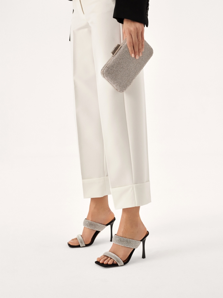 Torebka wieczorowa zdobiona yształkami