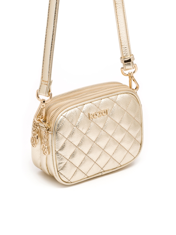 Złota torebka damska
