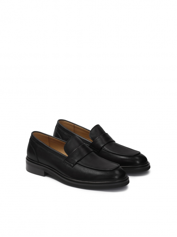 Wsuwane skórzane loafersy