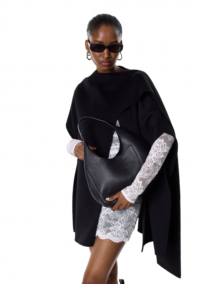 Duża skórzana torebka na ramię