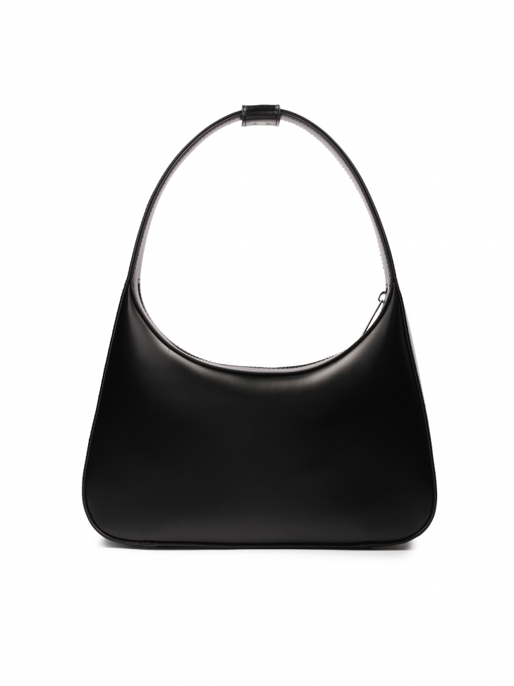 Zgrabna czarna torebka o gładkim licu