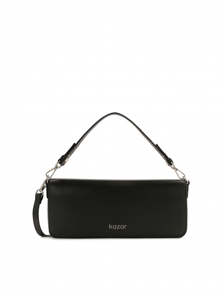 Podłużna sztywna torebka z dwoma paskami