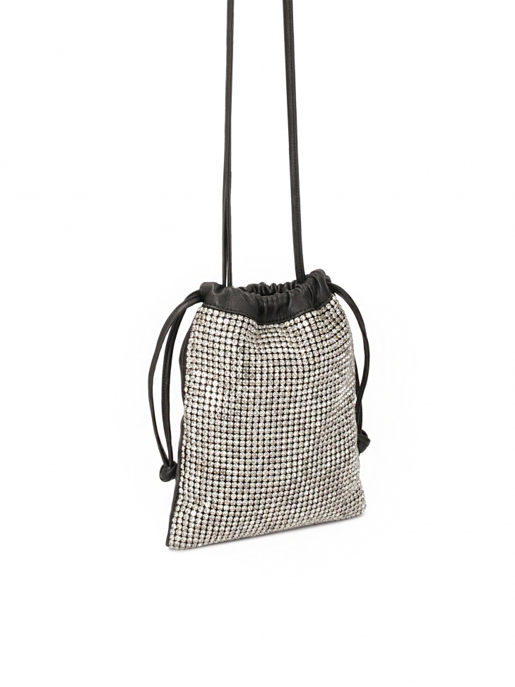 Torebka worek zdobiona cyrkoniami