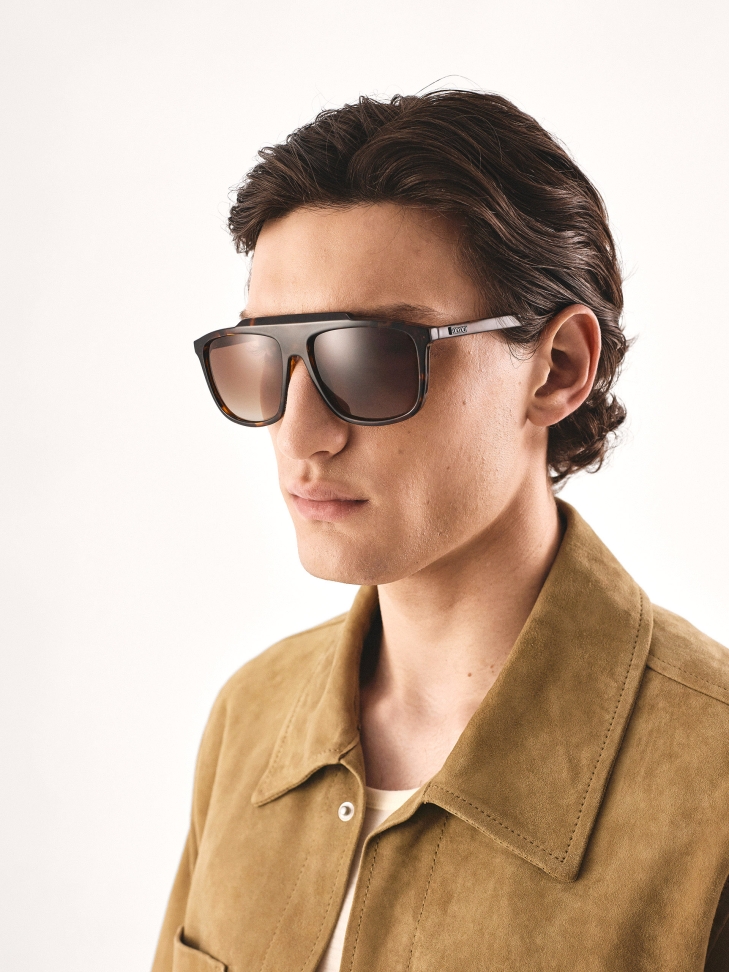 Brązowe polaryzacyjne okulary przeciwsłoneczne