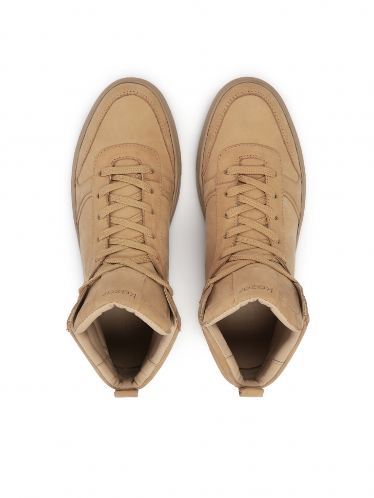 Wysokie sneakersy męskie z wysoką sznurowaną cholewką