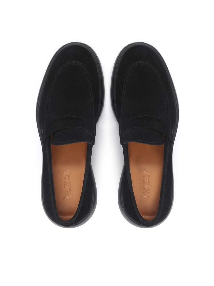 Zamszowe półbuty męskie slip on