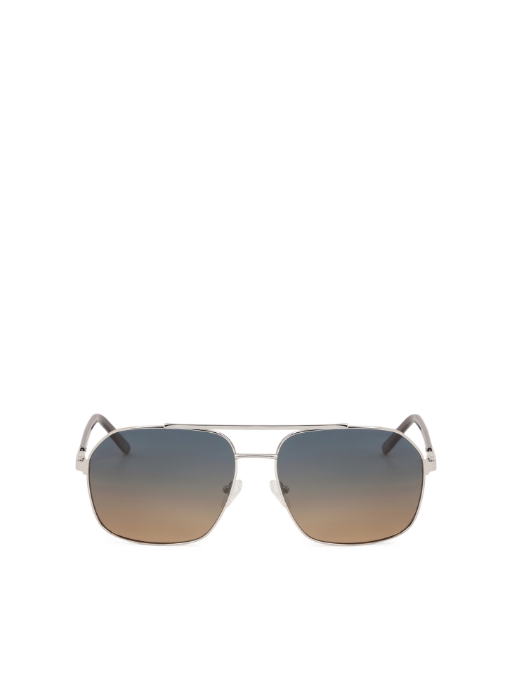 Okulary z brązowo-niebieskimi soczewkami