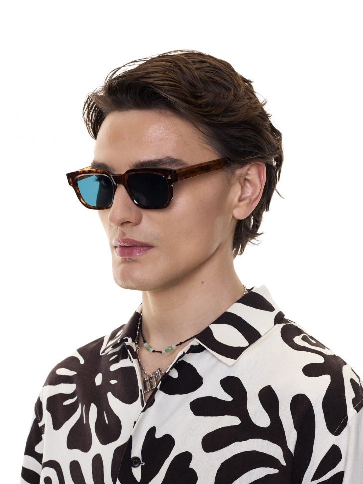 Szyletowe okulary męskie z prostokątnymi oprawkami