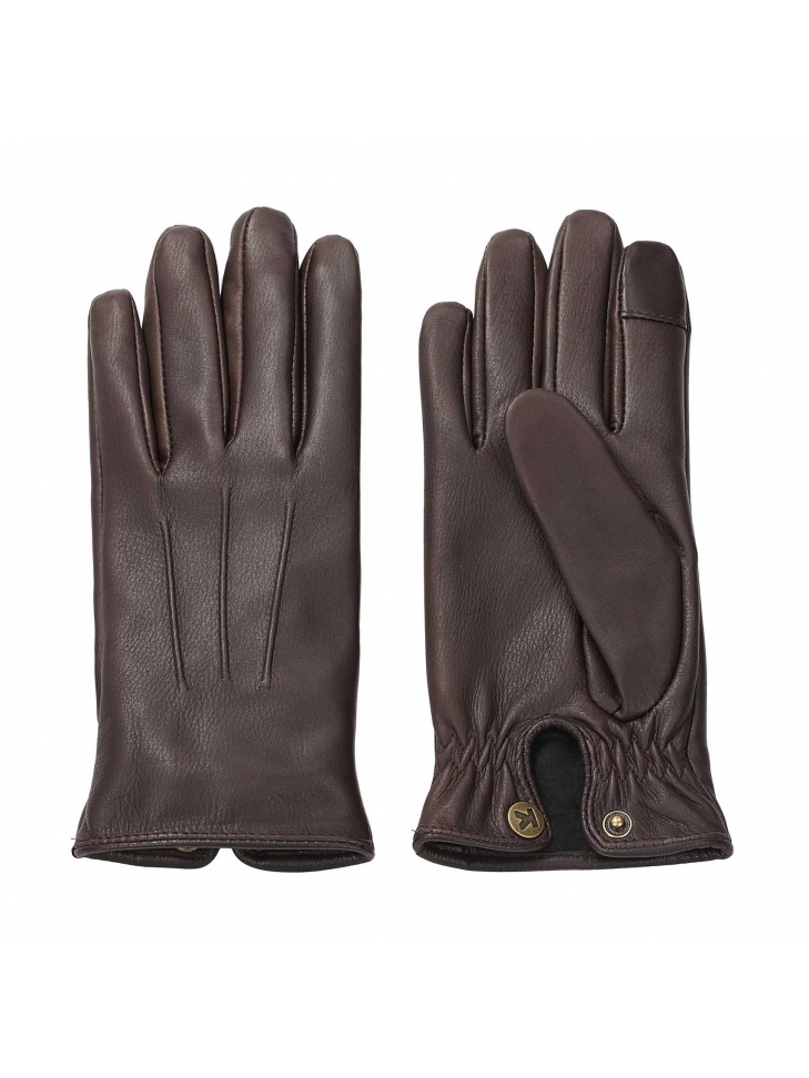 Brązowe rękawiczki męskie