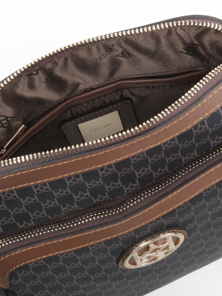 Tekstylna listonoszka damska w ciekawy wzór