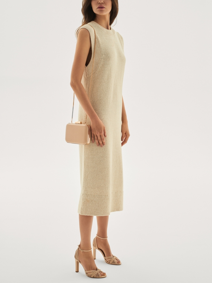 Beżowa kopertówka damska