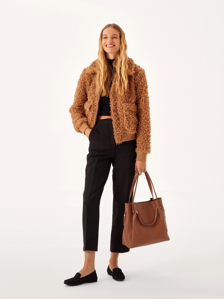 Komfortowe mokasyny z czarnego nubuku