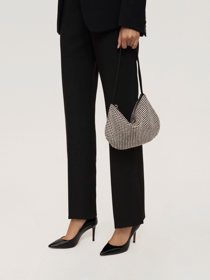 Czarne lakierowane czółenka damskie