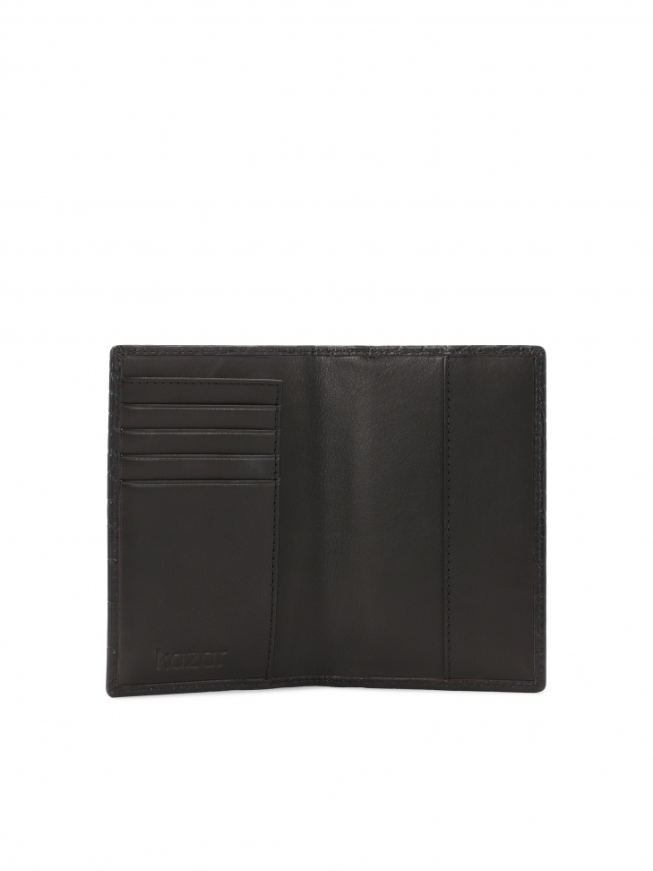 Praktyczne etui na dokumenty z tłoczonej skóry