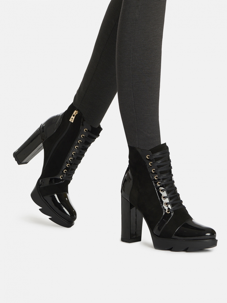 Czarne botki damskie