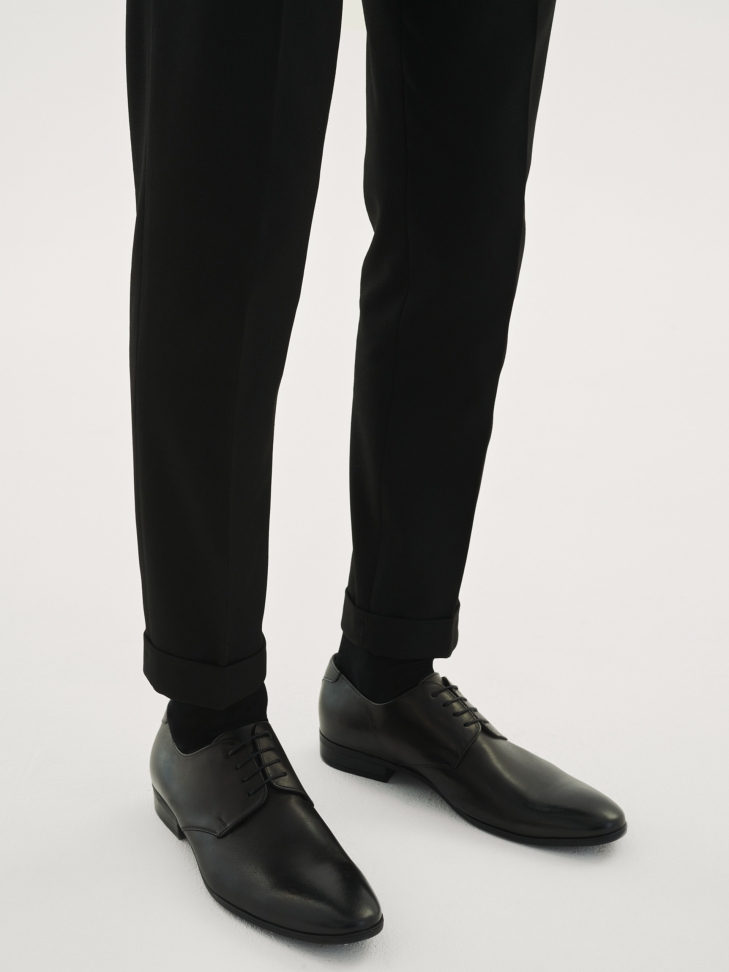 Czarne półbuty męskie