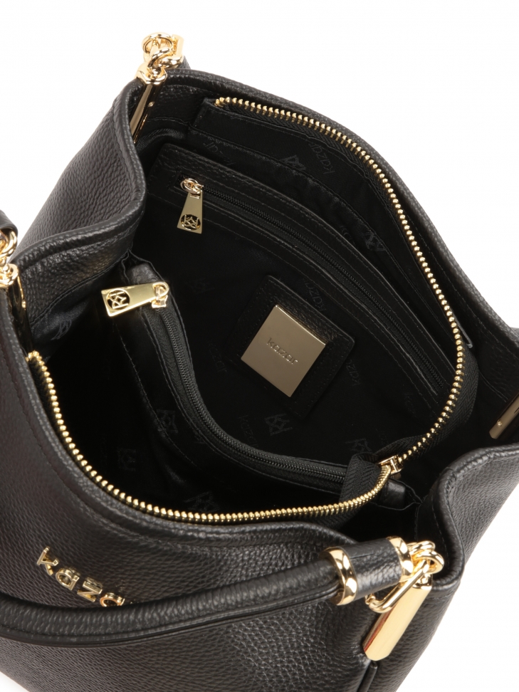 Uniwersalna czarna torebka z rączkami