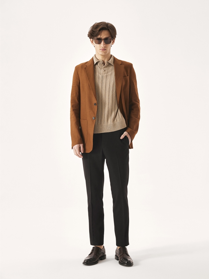 Eleganckie półbuty męskie z noskiem cap toe