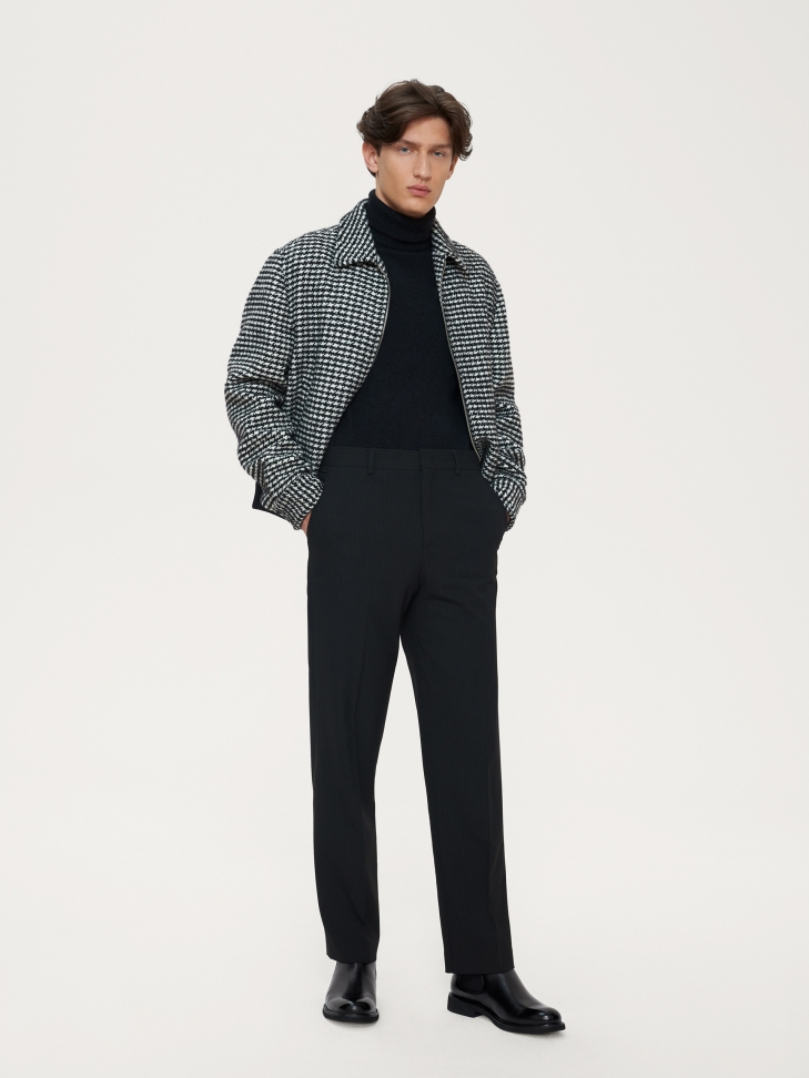 Klasyczne czarne sztyblety męskie ze skóry