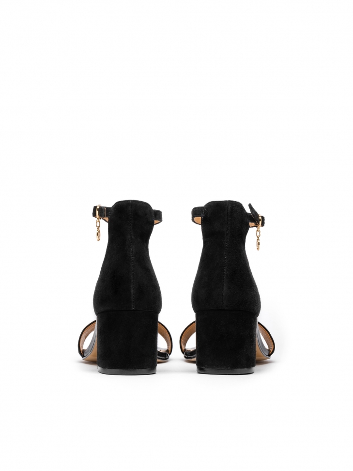 Czarne sandały damskie