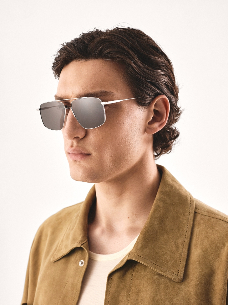 Okulary ze srebrną oprawką