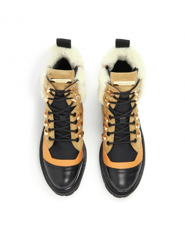 Multikolorowe trzewiki damskie