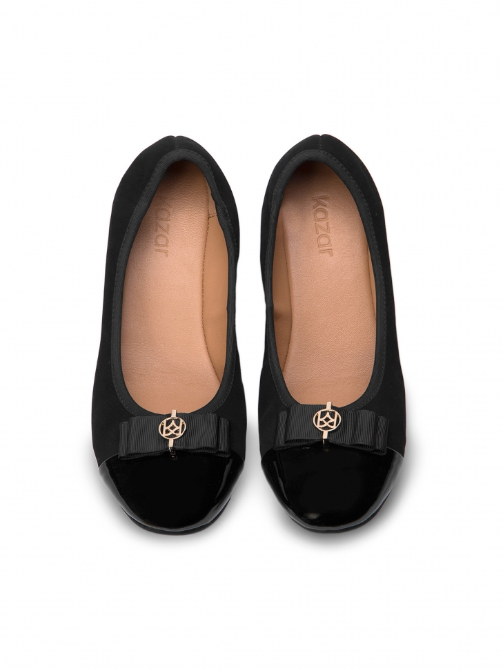 Czarne baleriny damskie