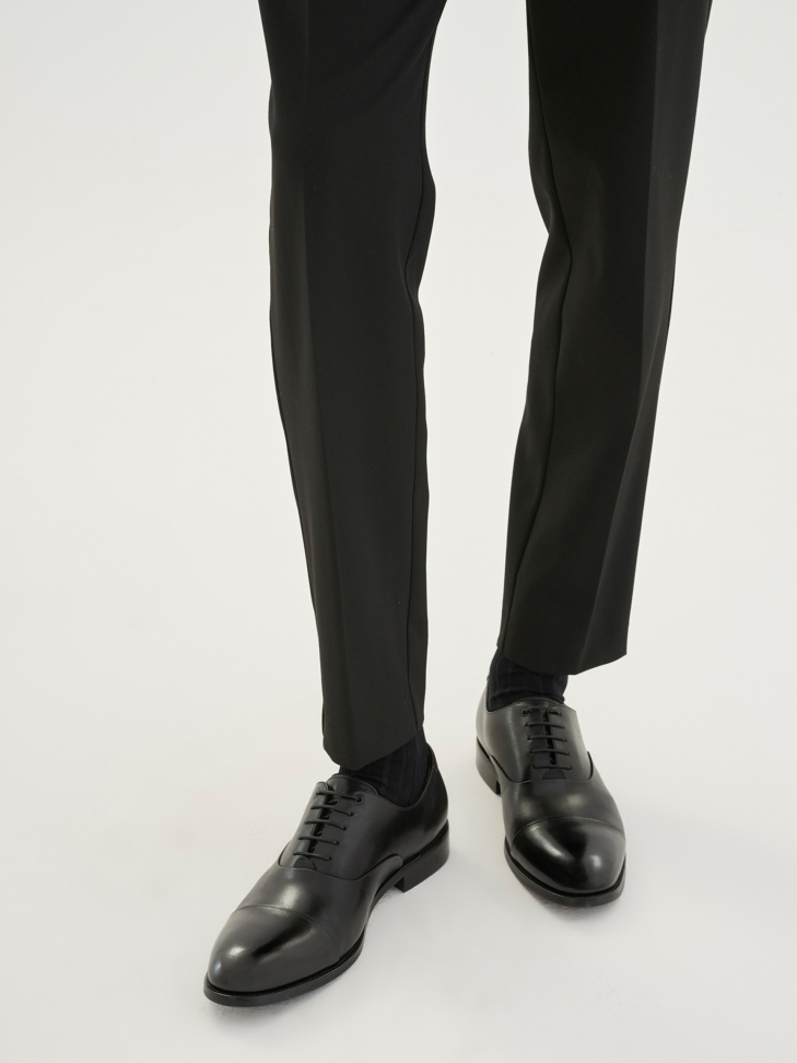 Czarne półbuty męskie