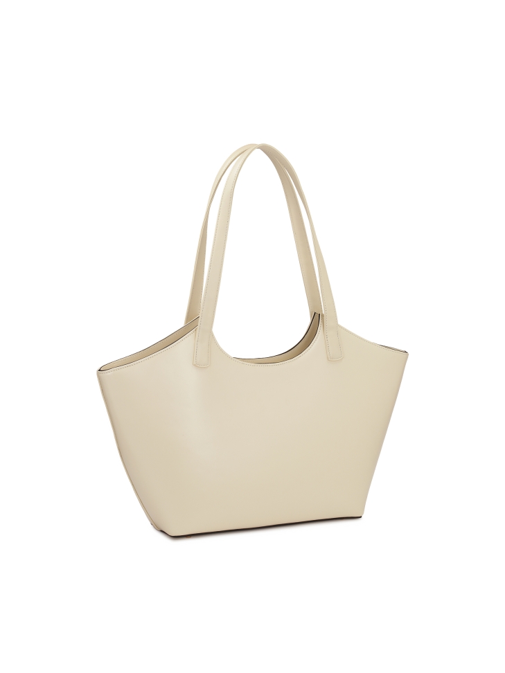 Duża torebka na ramię o sztywnej konstrukcji