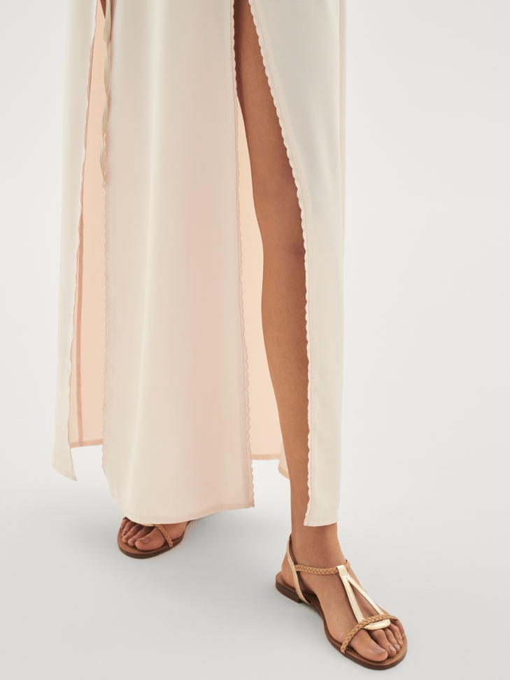 Złote sandały damskie