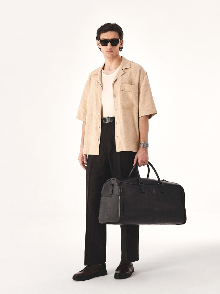 Brązowe klasyczne okulary wayfarer