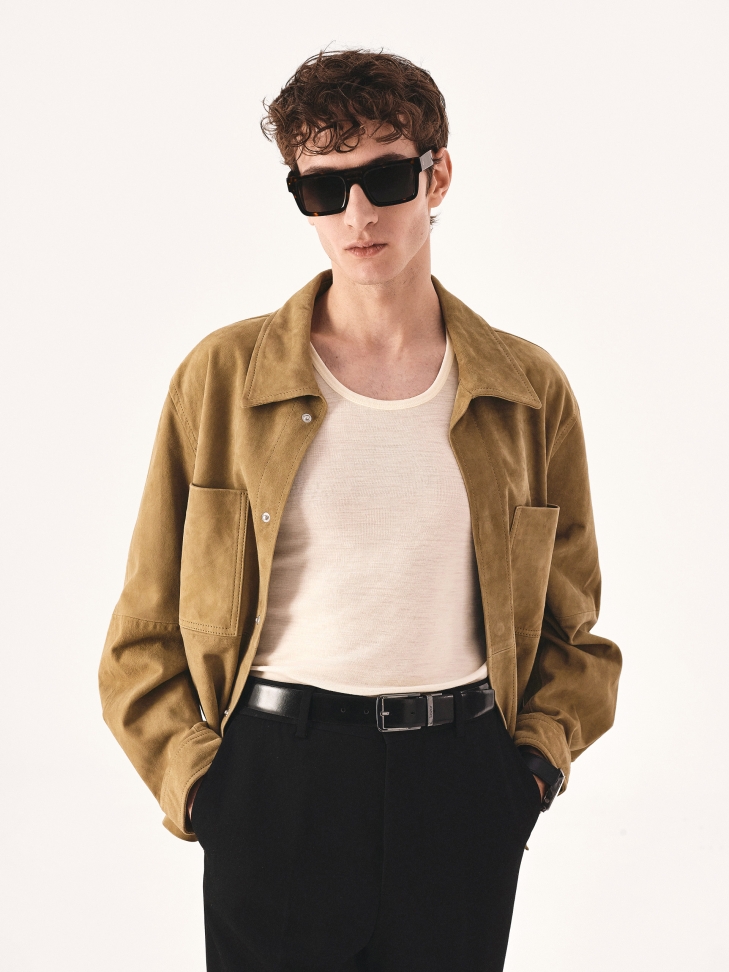 Brązowe klasyczne okulary wayfarer