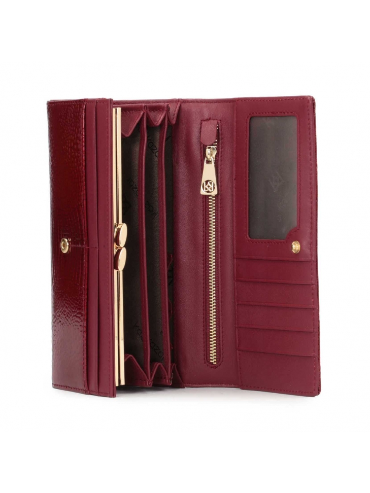 Czerwony portfel damski