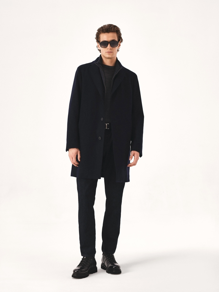 Czarne skórzane trzewik z ociepleniem