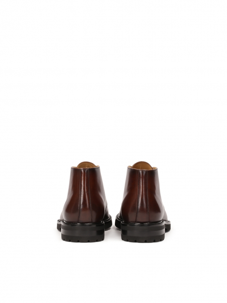 Eleganckie brązowe trzewiki męskie