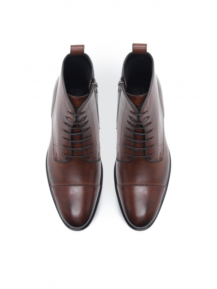 Brązowe trzewiki męskie