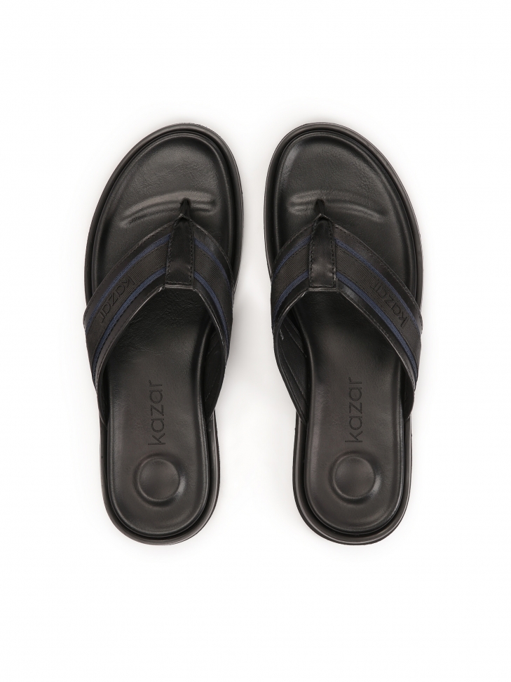 Skórzane klapki męskie japonki