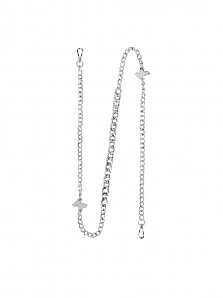 Elegancki srebrny łańcuszek do torebki