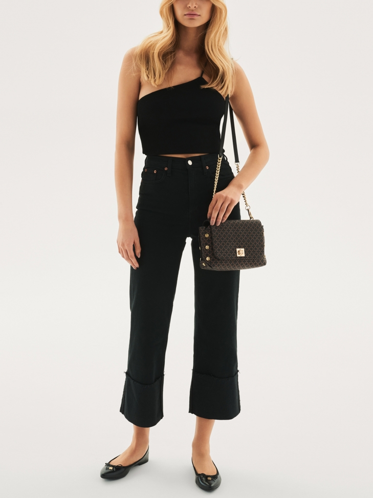 Czarne baleriny damskie