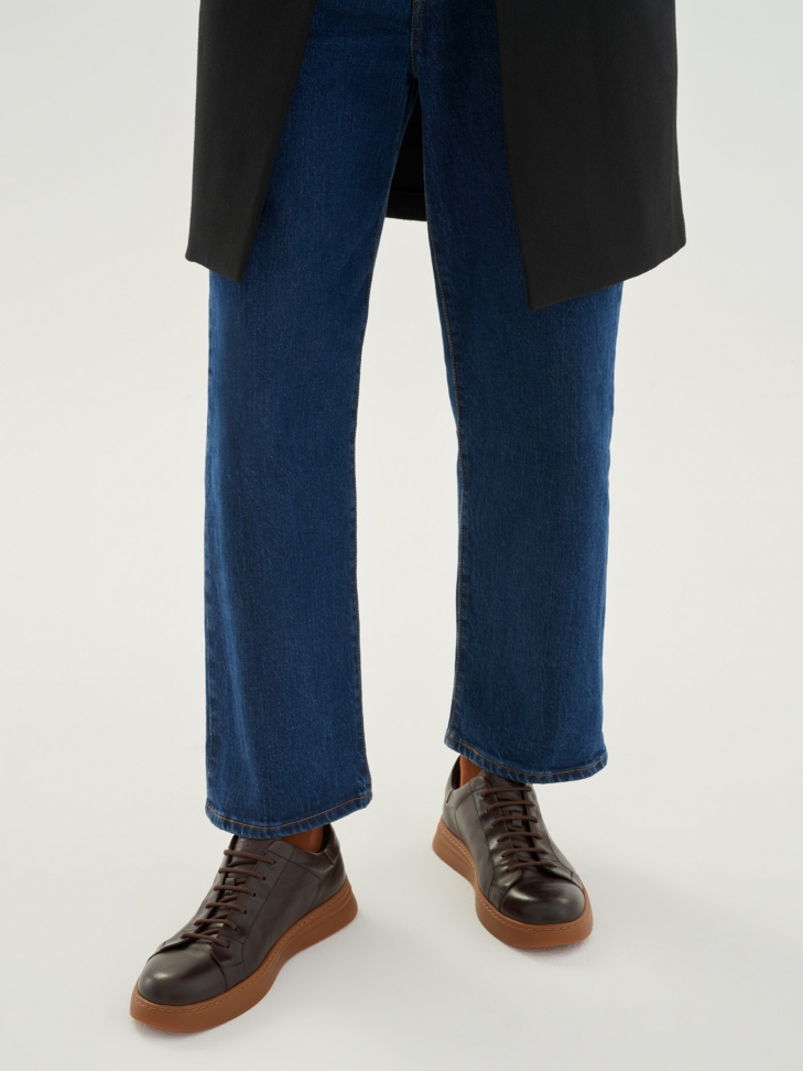 Brązowe sneakersy męskie